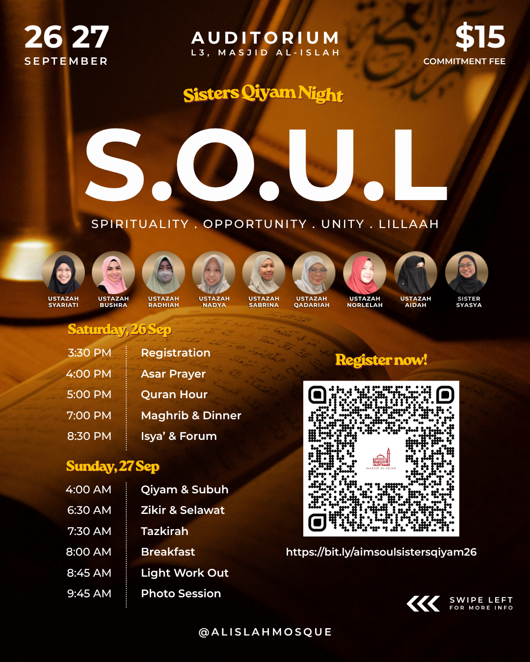 Sisters' Qiyam Night Poster